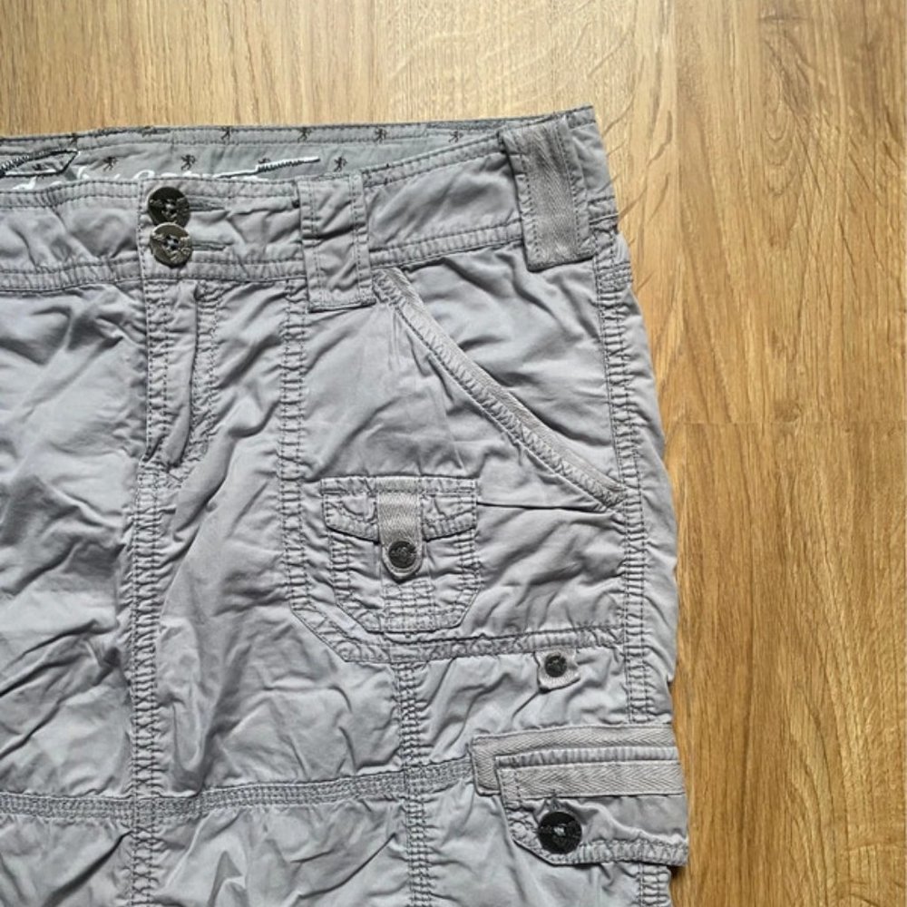 Vintage Grey EDC by Espirit Mini Cargo Skirt with Matching Belt